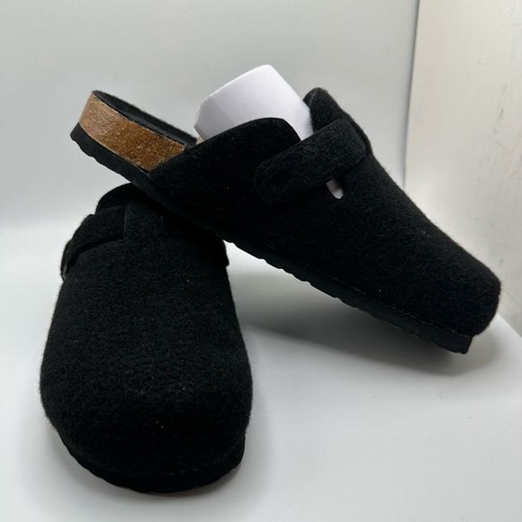 CUSHIONAIRE Women's Cork Footbed Clog 10 BLACK - Picture 6 of 7